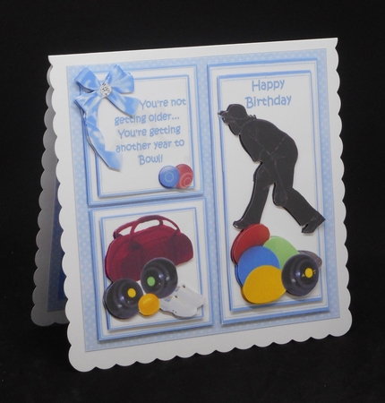 8x8 Another year to bowl ladies mini kit by Joan Prince