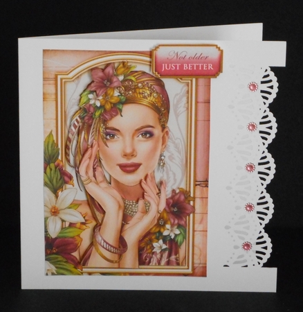 Art Deco Lady Emilia 4 Sheet Mini Kit Dark Pink by Joan Prince