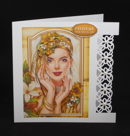 Art Deco Lady Emilia 4 Sheet Mini Kit Gold by Joan Prince