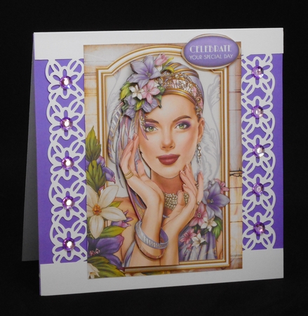 Art Deco Lady Emilia 4 Sheet Mini Kit Lilac by Joan Prince