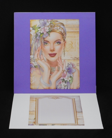 Art Deco Lady Emilia 4 Sheet Mini Kit Lilac by Joan Prince