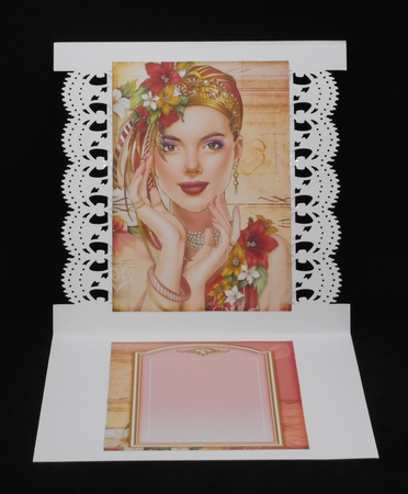 Art Deco Lady Emilia 4 Sheet Mini Kit Red by Joan Prince