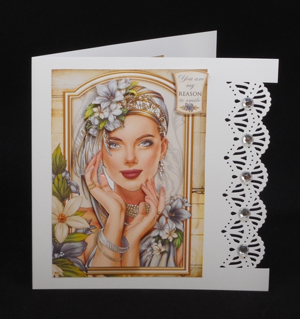 Art Deco Lady Emilia 4 Sheet Mini Kit Silver by Joan Prince
