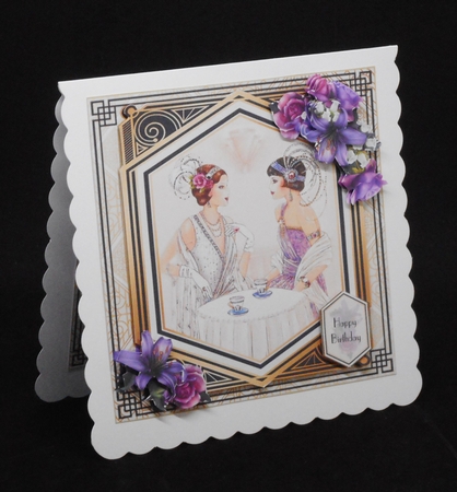 Art Deco Ladies Tea Time Mini Page Kit by Joan Prince