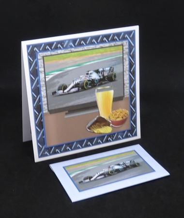 Watching Formula 1 Racing - 8x8 Mini Kit by Joan Prince