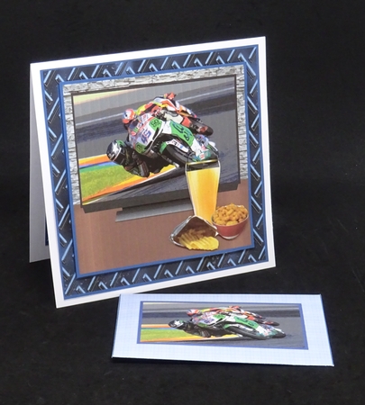 Watching Super Bike Racing - 8x8 Mini Kit by Joan Prince