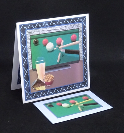 Watching The Snooker - 8x8 Mini Kit by Joan Prince