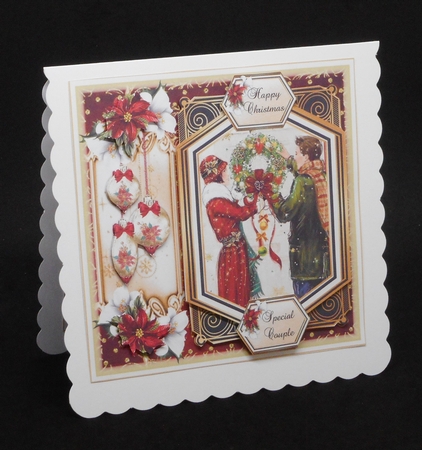 Art Deco Christmas Couple 2 Mini Page Kit    by Joan Prince