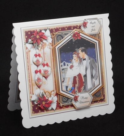 Art Deco Christmas Couple 5 Mini Page Kit  by Joan Prince