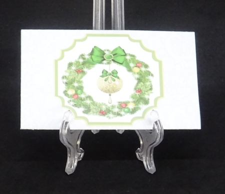 Beautiful Christmas Bauble Wreath - Money Wallet by Joan Prince