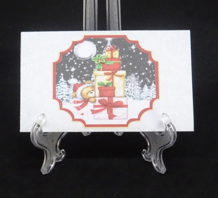 Teddy Christmas Present Pile - Money Wallets by Joan Prince