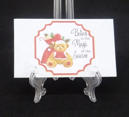 Christmas Teddy - Money Wallet by Joan Prince