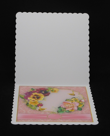 Beautiful Pansys and Roses  by Joan Prince