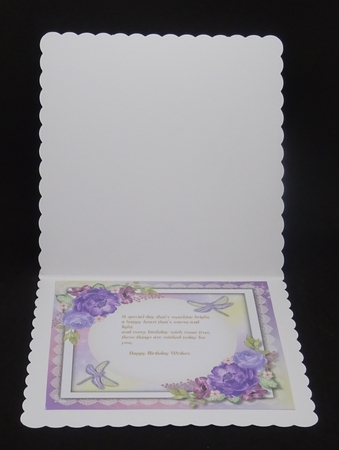 8x8 Mini Kit , Ultra Violet Roses and Dragonflys by Joan Prince