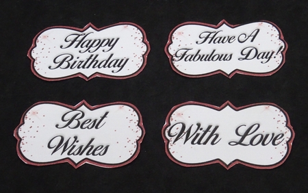 Birthday Meal  Mini Card Kit #2 by Joan Prince