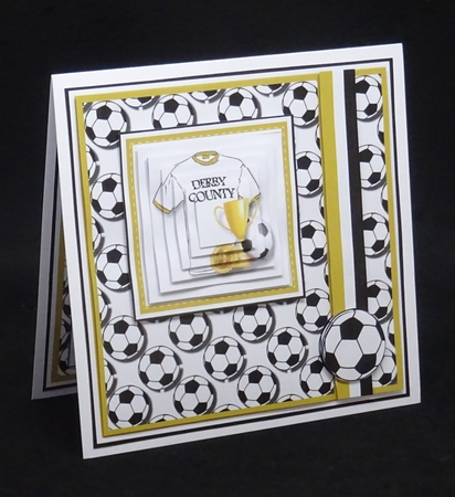 8x8 Derby County Football Club Mini Pyramage Kit - x4 A4 Sheets  by Joan Prince