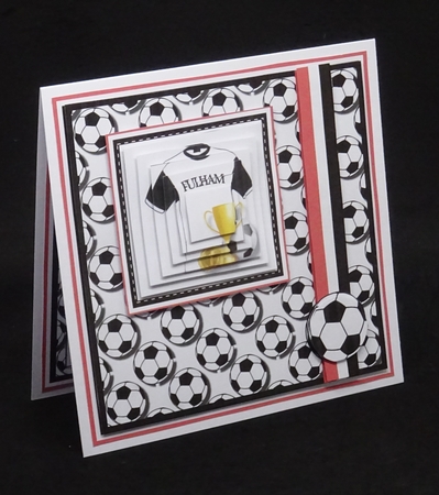 8x8 Fulham Football Club Mini Pyramage Kit - x4 A4 Sheets  by Joan Prince