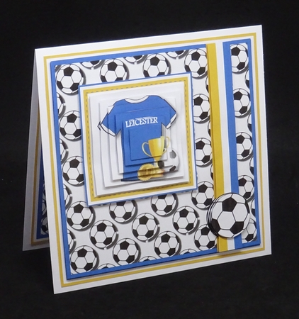 8x8 Leicester Football Club Mini Pyramage Kit - x4 A4 Sheets  by Joan Prince