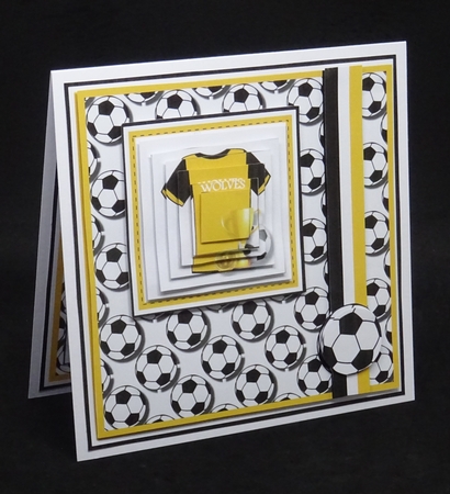 8x8 Wolverhampton Football Club Mini Pyramage Kit - x4 A4 Sheets  by Joan Prince
