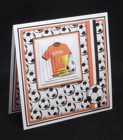 8x8 Luton Football Club Mini Pyramage Kit - x4 A4 Sheets  by Joan Prince