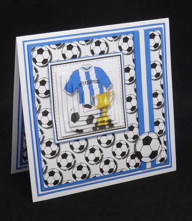 8x8 Huddersfield Football Mini Kit - x4 A4 Sheets  by Joan Prince