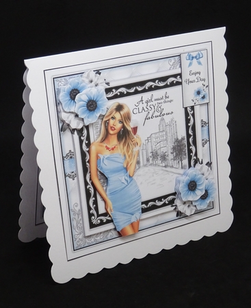 Fabulous In Blue Bumper Mini Page Kits by Joan Prince