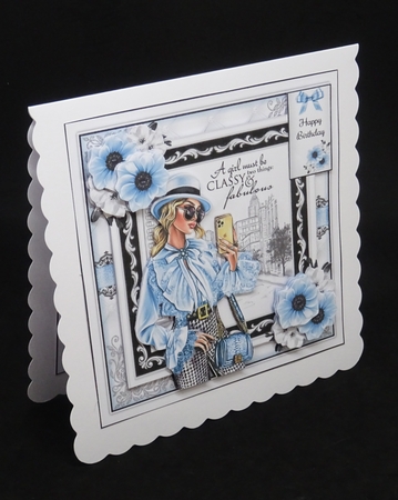 Fabulous In Blue Bumper Mini Page Kits by Joan Prince