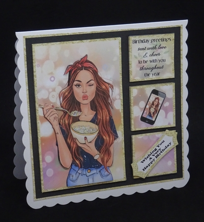 Birthday Greetings Sent With Love - 8x8 Mini Kit by Joan Prince
