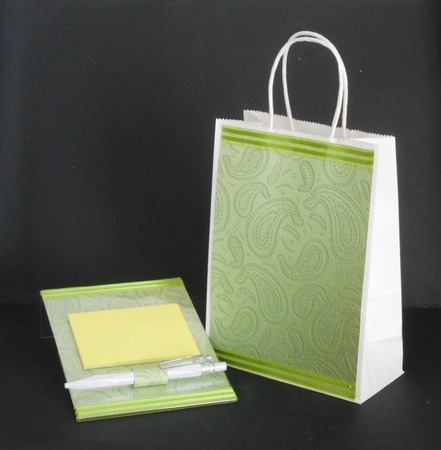 Metallic Paisley Embossed Backing Paper by Joan Prince