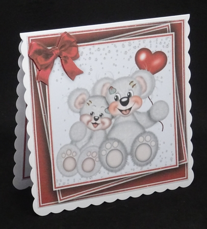 Teddy Bear Love 2 Mini Kit #6   6 DIFFERENT MATCHING BOOKMARKS** by Joan Prince