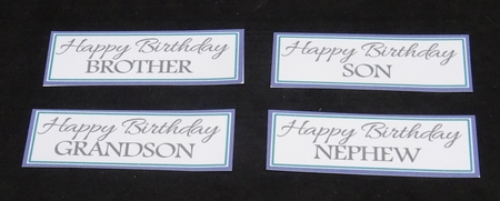 8x8 Breakdancing Dude Card Front Gift Tag & Sentiments  by Joan Prince