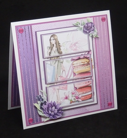 8x8 My Macaroons Triple Panel Mini Kit - x6 A4 sheets  by Joan Prince