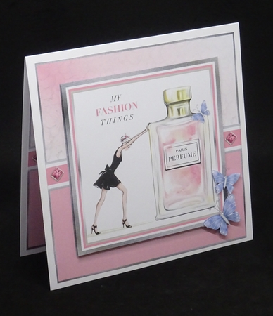 8x8 Butterflies & Perfume Blank Insert  by Joan Prince
