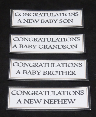 8x8 Little Sleepy Monkey Card Front Gift Tag & SEntiments  by Joan Prince