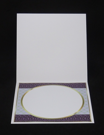 8x8 Purple Tulips Card Front, Tag & Sentiments  by Joan Prince