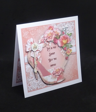 Pink Rose Shoe by Joan Prince