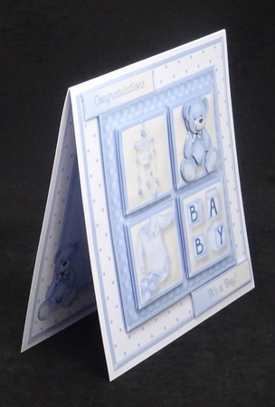 Baby Boy - Square Layers Card Mini Kit by Joan Prince