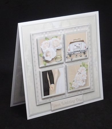 Just Married - Square Layers Card Mini Kit by Joan Prince