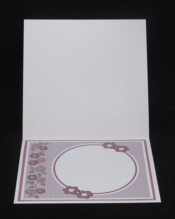 8x8 Burgundy Passion Handbag Card Front with Sentiments   by Joan Prince