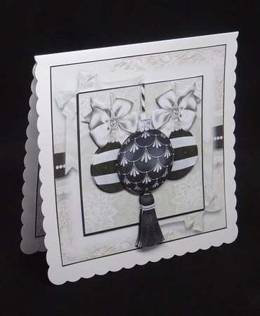 Black and Silver Baubles by Joan Prince
