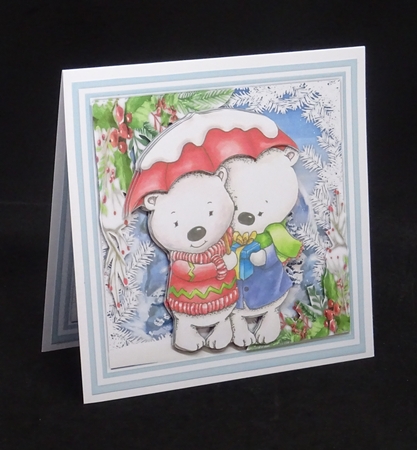 7x7 Mini Kit, Polar Bears Snow by Joan Prince