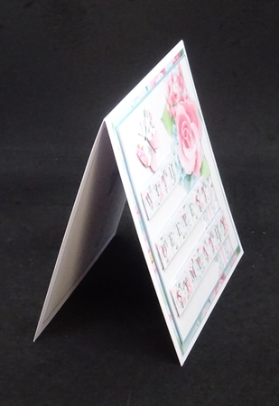 With Deepest Sympathy Card Front with Decoupage and Insert by Joan Prince