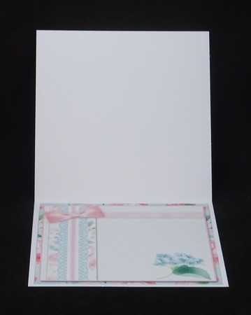 Get Well Soon 7.5 Inch Card Front with Decoupage and Insert by Joan Prince