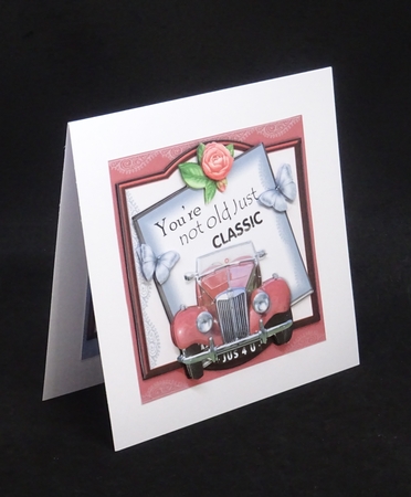 Your not old just classic No.2 card size 6 x 6 by Joan Prince