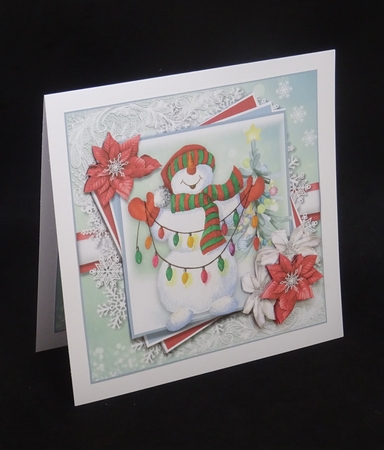 Decorating Snowman by Joan Prince