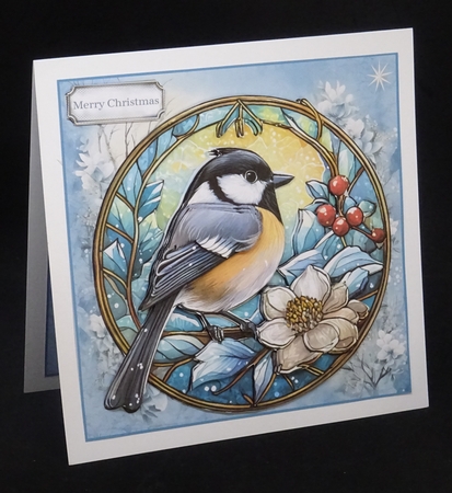 Stained Glass Xmas 14 by Joan Prince
