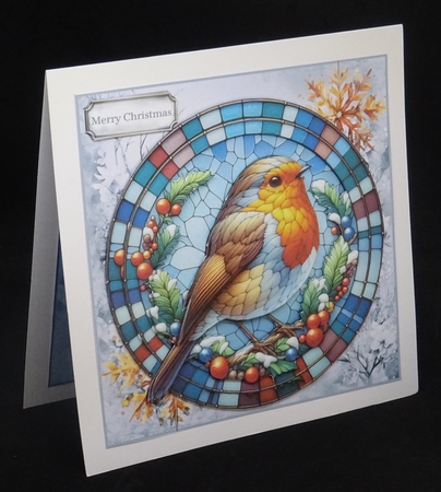 Stained Glass Xmas 15 by Joan Prince