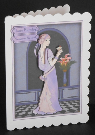 Elegant Deco 4 Art Deco Topper with Decoupage by Joan Prince