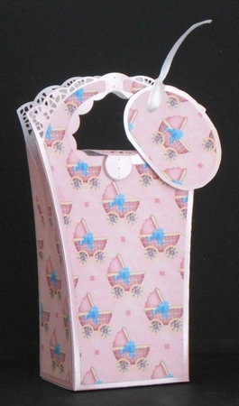 Pink Pram Background by Joan Prince