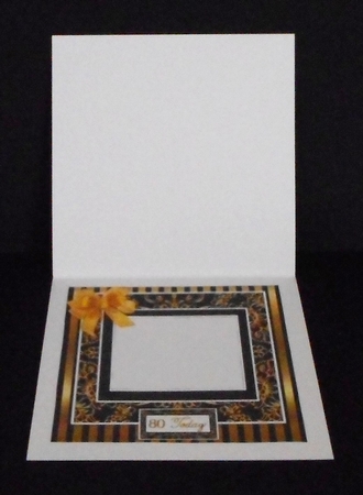 Black Gold for Men - Cheers - 8 x 8 Quick Card Front by Joan Prince